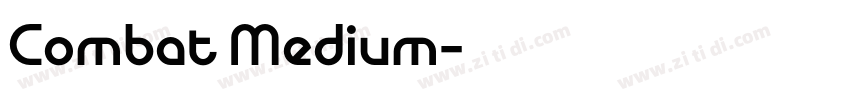 Combat Medium字体转换